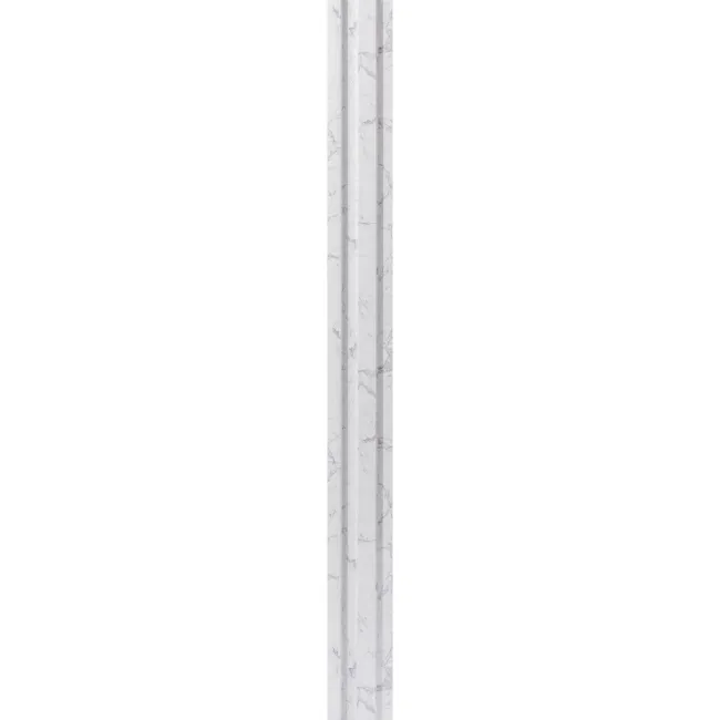 Trepanel Aqua 3D® Waterproof White Marble Slat Wall Panel 3 Pack (Covers 0.87 SQM)
